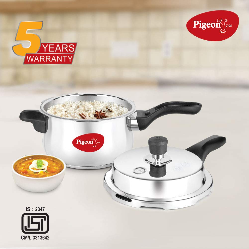 Pigeon Stainless Steel Inox Plus Steel Pressure Cooker Outer Lid 3 L