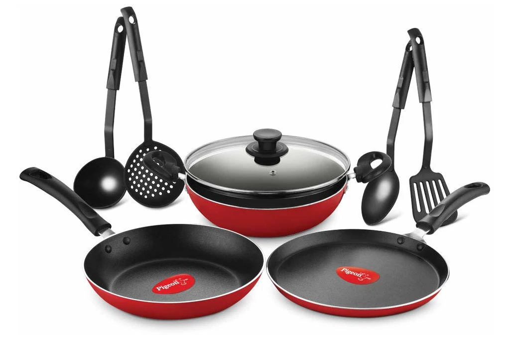 Mio Non-Stick Cookware Set 8-Piece Kitchen Set