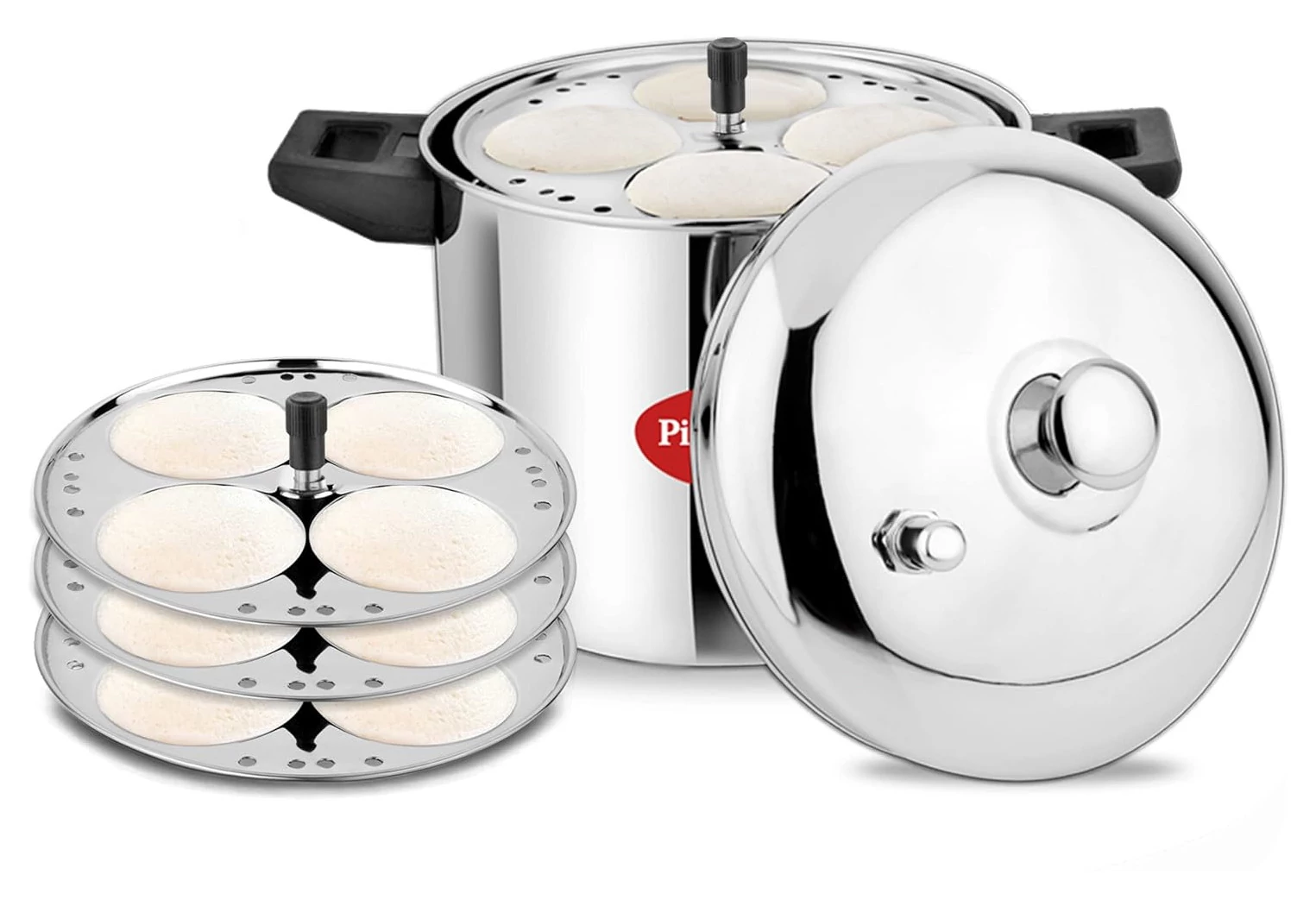 Pigeon Idly Maker 4 plates stainless steel