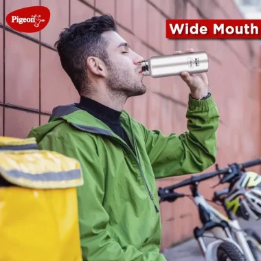 Stay Hydrated in Style with Pigeon Rush Thermos Stainless Steel Sipper Flask 1000ml, Straw, Cleaner