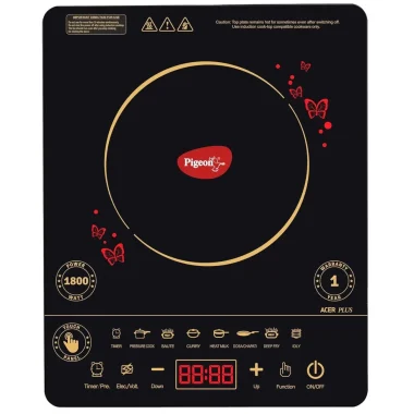 Upgrade Your Kitchen with Pigeon Favourite 1800-Watt Induction Cooktop – Lowest Price Offer