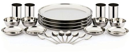 Pigeon Sparkle Stainless Steel Lunch Set 24 Pieces