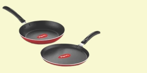 pigeon fry pan flat tawa combo
